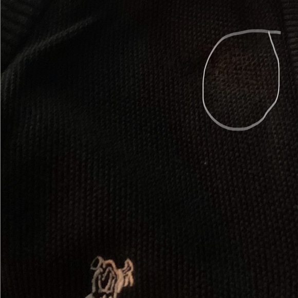 ASHWORTH Navy Blue Knit Golf Vest - Picture 6 of 9